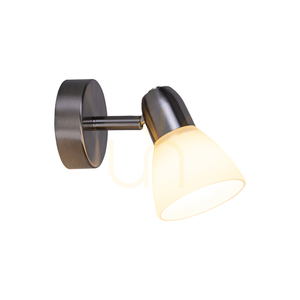 Alga Wall Sconce 1xE14 Max. 40W Satin/White 16.5 cm small 2