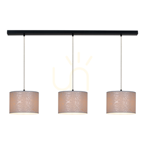 Hierro Pendant Light, 3xE27, Max. 40W, Black/Clear/Beige small 1