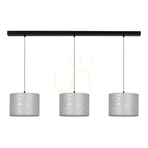 Hierro Pendant Light, 3xE27, Max. 40W, Black/Clear/Beige small 0