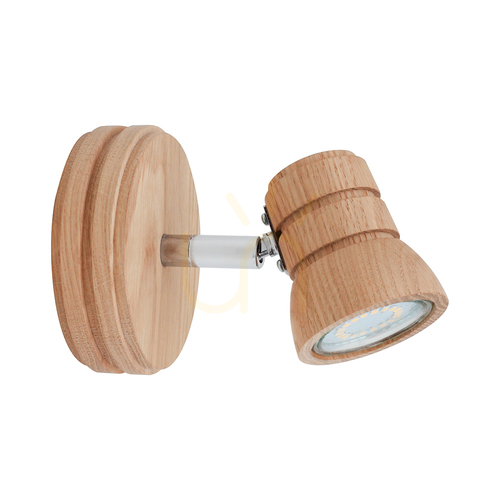 Check Tessa Wall Sconce, 1xGU10 LED, 4.5W, Oiled Oak