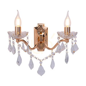 Odessa Wall Sconce 2xE14 Max. 40W Gold/Clear 37 cm small 1