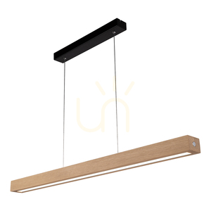 Valjevo Pendant Light, Includes 1x 28W LED, Black/Oiled Oak/Touch Dimmer, 90 cm small 2
