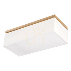 Sedos Ceiling Light, 4xE27, Max. 25W, Oiled Oak/White, 70 cm small 5