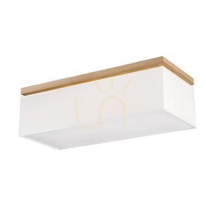 Sedos Ceiling Light, 4xE27, Max. 25W, Oiled Oak/White, 70 cm small 0