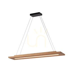 Tablero 2xLED Pendant Light, 42W, Black/Oiled Oak, 120 cm small 1