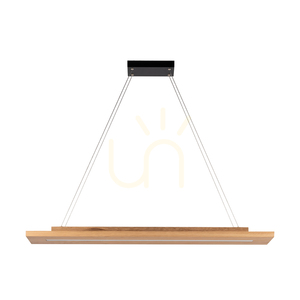 Tablero 2xLED Pendant Light, 42W, Black/Oiled Oak, 120 cm small 3