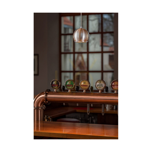 Ball Wood Pendant Light, Includes 1x 5W GU10 LED Bulb, Oiled Oak/Satin, Ø12 cm small 1