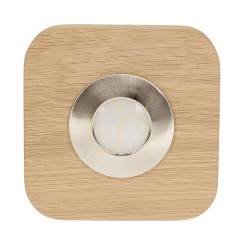 Check Spot Light SUNNIVA 2291174 LED ceiling light 5W 3000K, oiled oak/satin, 14 cm