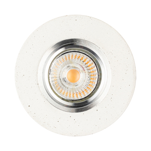 Vitar Round Ceiling Light, Includes 1x 6W GU10 LED Bulb, White/Chrome, Ø10 cm small 0