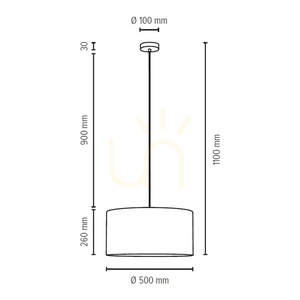 Kairo Pendant Light 1xE27 Max. 25W Satin/Clear/Beige Ø50 cm small 1