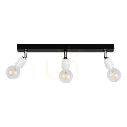 Check Corfu Ceiling Light, 3xE27, Max. 25W, Black/White, 57 cm