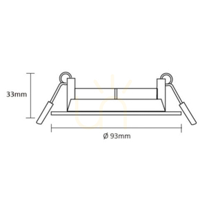 Basic Ceiling Spot Light Set, incl. 3x GU10 5W 2700K White Ø8 cm small 1