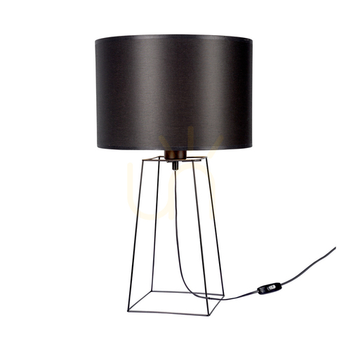 Check Tiphany Table Lamp 1xE27 40W Black/Black/Black Ø30 cm