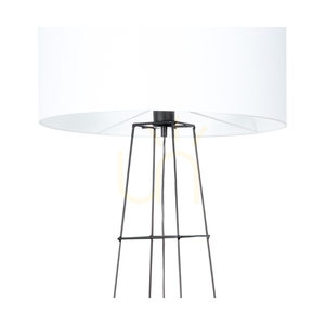 Tiphany Floor Lamp 1xE27 60W Black/Black/White Ø50 cm small 2