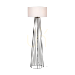 Swan Floor Lamp 1xE27 Max. 60W Black/Black PVC/White Ø50 cm small 1