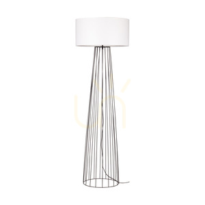 Swan Floor Lamp 1xE27 Max. 60W Black/Black PVC/White Ø50 cm small 0