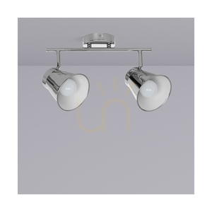 Amanda Ceiling Light, 2xE27, Max. 60W, Chrome Metal, 45 cm small 2