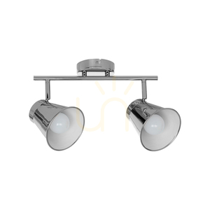 Amanda Ceiling Light, 2xE27, Max. 60W, Chrome Metal, 45 cm small 0