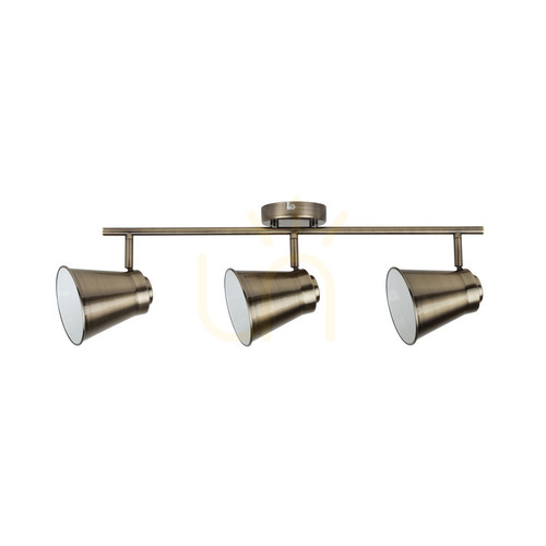 Check Amanda Ceiling Light, 3xE27, Max. 60W, Metal Patina, 64.5 cm