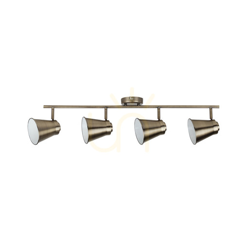 Check Amanda Ceiling Light, 4xE27, Max. 60W, Metal Patina, 87 cm