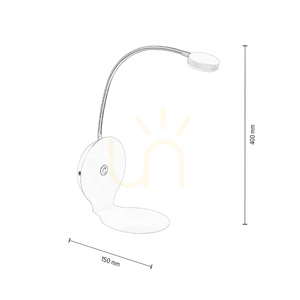 Arles Wall Sconce, Includes 1x LED 3000K 3W, White/Black Metal, Ø15 cm small 2