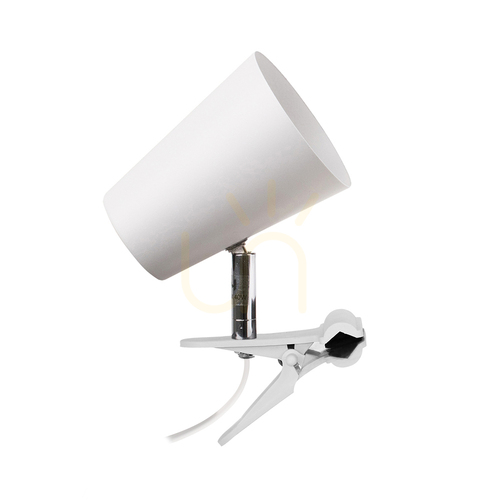 Check Astrid Desk Lamp with Clip, 1xE14, Max. 40W, White Metal, 18 cm