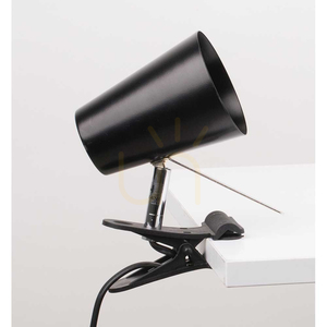 Astrid Desk Lamp with Clip, 1xE14, Max. 40W, Black Metal, 18 cm small 1
