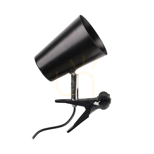 Check Astrid Desk Lamp with Clip, 1xE14, Max. 40W, Black Metal, 18 cm