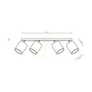 Atike Ceiling Light, 4xE27, Max. 25W, Oiled Oak/Chrome Metal/Black, 90 cm Lampshade small 3
