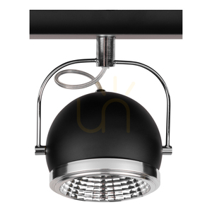 Ball Ceiling Light, Includes 2xGU10 LEDs, Max. 6W, Black Metal, 29.5 cm small 1