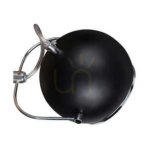 Ball Wood Wall Sconce, Includes 1x GU10 LED (Max. 5W), Beech and Walnut Wood / Black Metal, 21 cm small 1