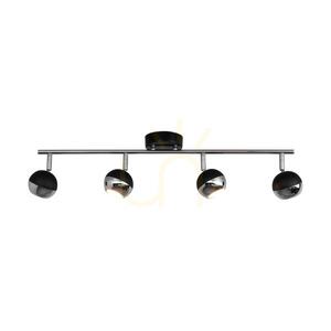 Bianca Ceiling Light, 4xGU10, Max. 50W, Black/Chrome Metal, 69 cm small 1