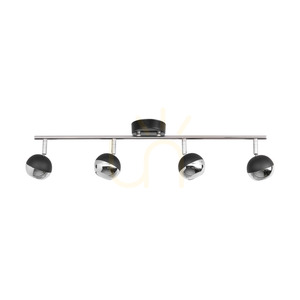 Bianca Ceiling Light, 4xGU10, Max. 50W, Black/Chrome Metal, 69 cm small 0