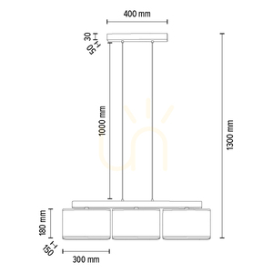 Cadre Pendant Light, 3xE27, Max. 25W, Oiled Oak / Transparent PVC Cable / Gray Lampshade, 95 cm small 2