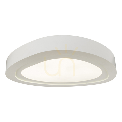 Check Cloud Ceiling Light, Includes 1x LED 3000K 66W, White Metal, 80 cm