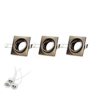 Cristaldream Ceiling Light Set, 3xGU10, Max. 50W, Metal Patina, 8.3 cm small 1