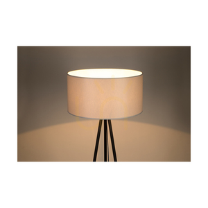 Dove Floor Lamp, 1xE27, Max. 40W, Black Metal/Black PVC Cable/Gray Lampshade, Ø50 cm small 2
