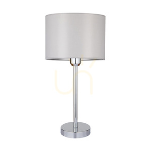 Britop DOVE 724390128 table lamp, chrome, grey shade Ø25 cm, E27 small 0