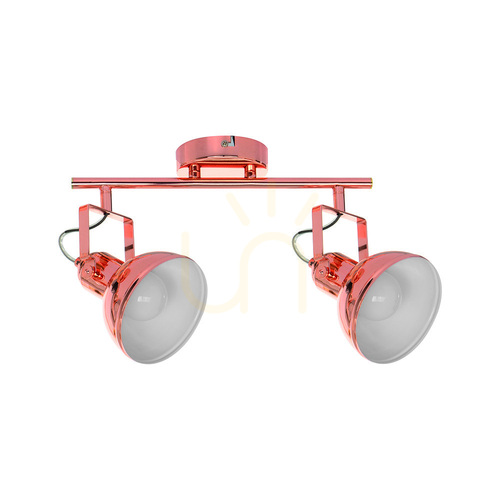 Check Edit Ceiling Light, 2xE27, Max. 60W, Copper Metal, 39.5 cm