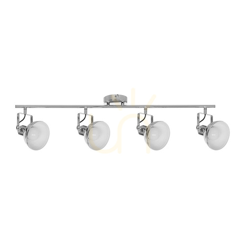 Check Edit Ceiling Light, 4xE27, Max. 60W, Chrome Metal, 86 cm