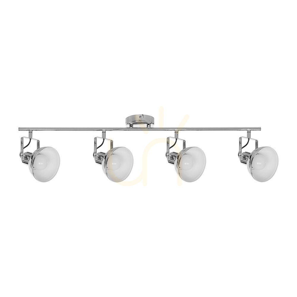 Edit Ceiling Light, 4xE27, Max. 60W, Chrome Metal, 86 cm