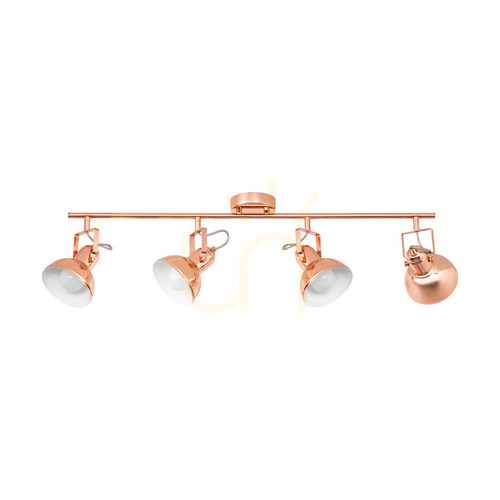 Check Edit Ceiling Light, 4xE27, Max. 60W, Copper Metal, 86 cm