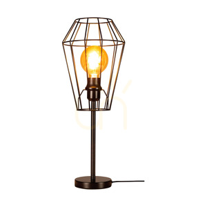 Endorfina Table Lamp, 1xE27, Max. 25W, Black Metal/Black PVC Cable, Ø21 cm small 1
