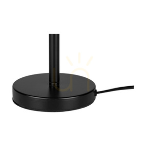 Endorfina Table Lamp, 1xE27, Max. 25W, Black Metal/Black PVC Cable, Ø21 cm small 2
