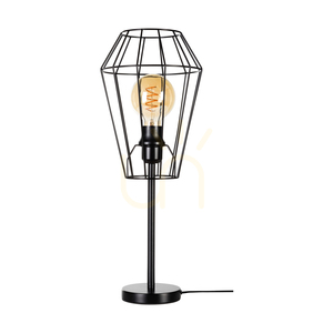 Endorfina Table Lamp, 1xE27, Max. 25W, Black Metal/Black PVC Cable, Ø21 cm small 0