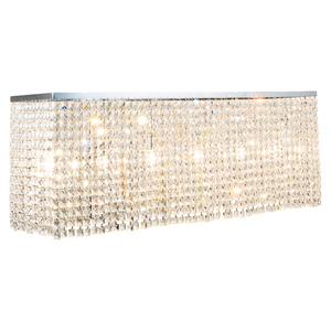 Euphoria Ceiling Light, 6xE14, Max. 40W, Chrome Metal/Clear Crystals, 110 cm small 1
