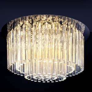 Euphoria Ceiling Light, Includes 6x LED 3000K 18W, Chrome Metal/Transparent Crystals, Ø40 cm small 2