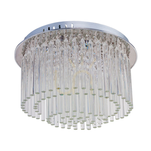 Euphoria Ceiling Light, Includes 6x LED 3000K 18W, Chrome Metal/Transparent Crystals, Ø40 cm small 0