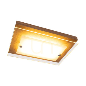 Finn Wall Sconce 1xLED 2700K 10W Oiled Oak/Chrome Metal/White Glass 29 cm small 1