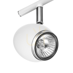 Fly Ceiling Light, 3xGU10, Max. 50W, White/Chrome Metal with Ladybug Pattern, Ø40 cm small 1